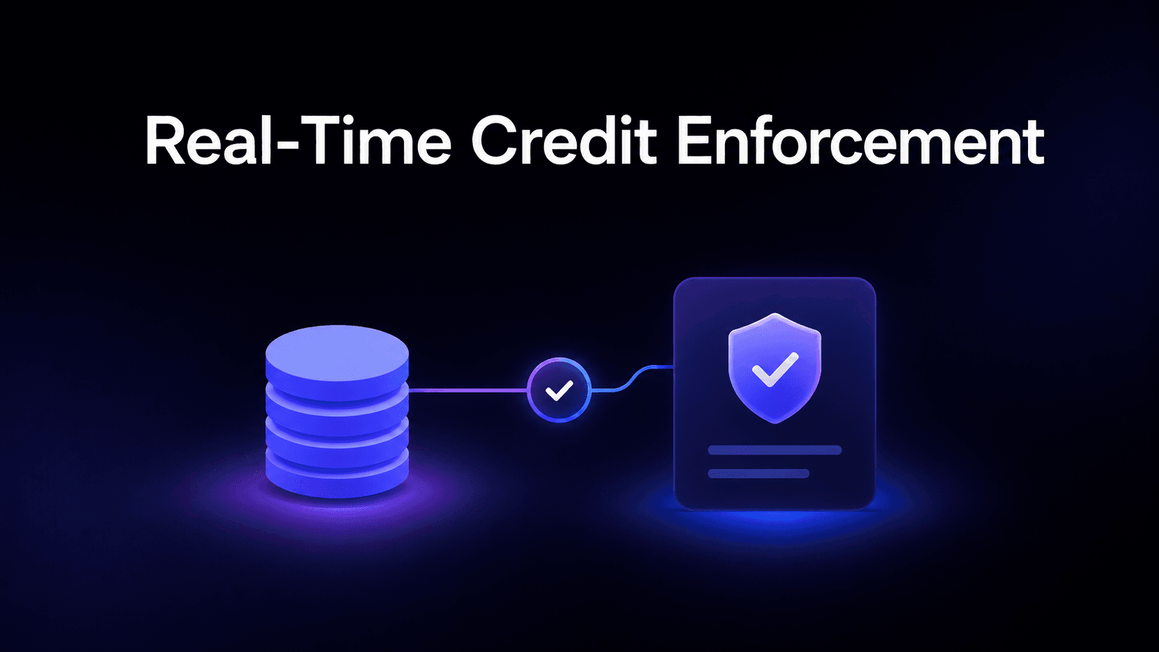 Real time credit enforcement