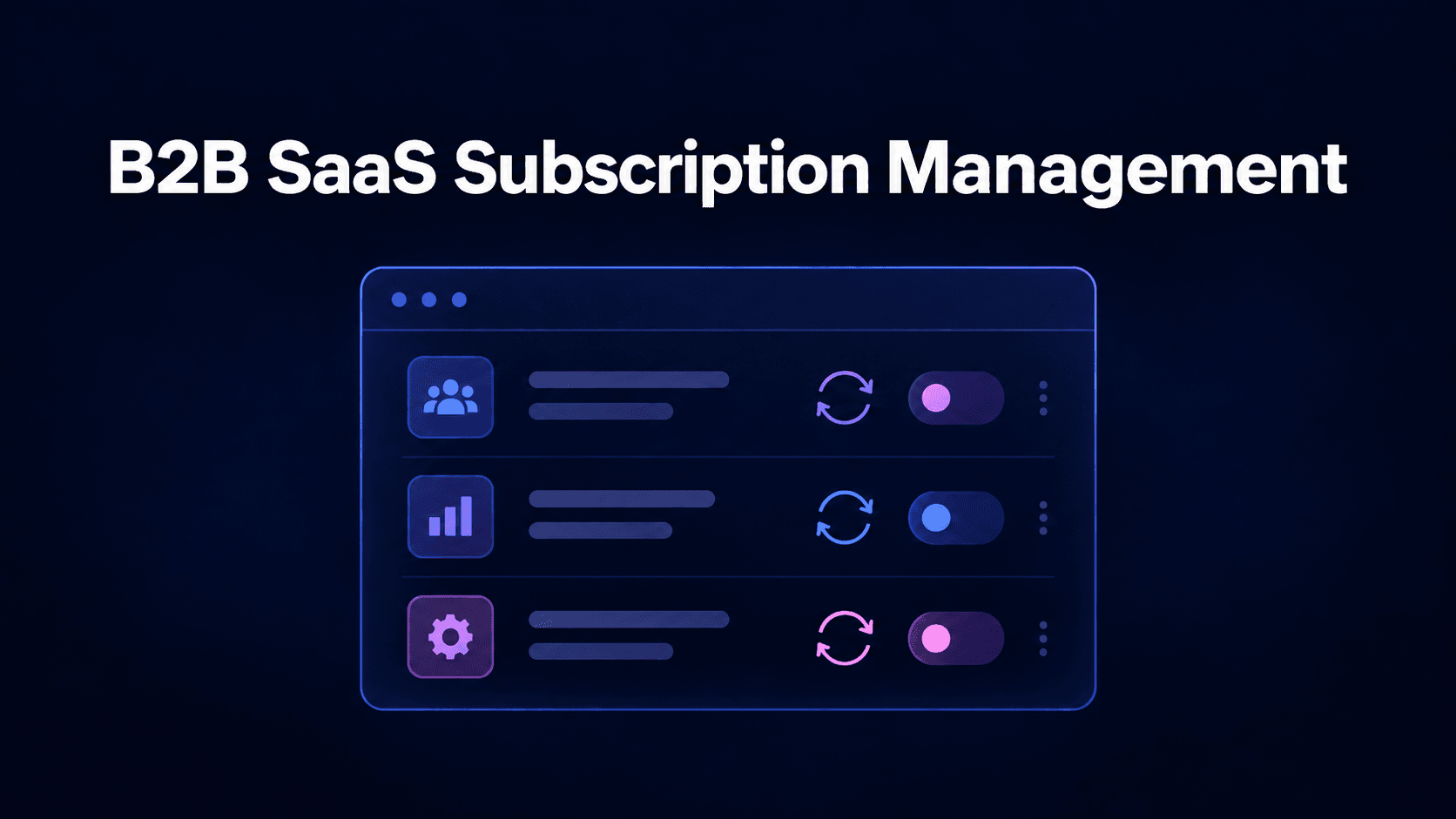 b2b saas subscription management